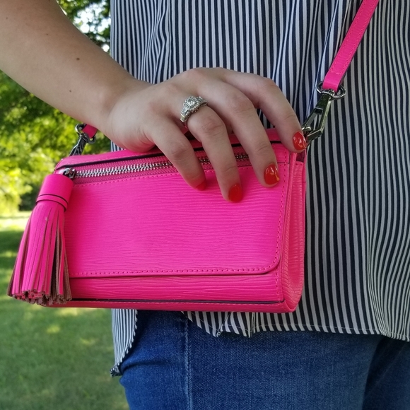 REBECCA MINKOFF | Electric Pink Crossbody Bag - Picture 4 of 5